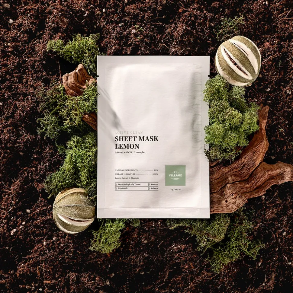 11 Village Factory Active Clean Sheet Mask Lemon
