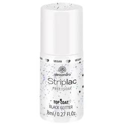 alessandro International Nagellack Top Coat Black Glitter 8 ml