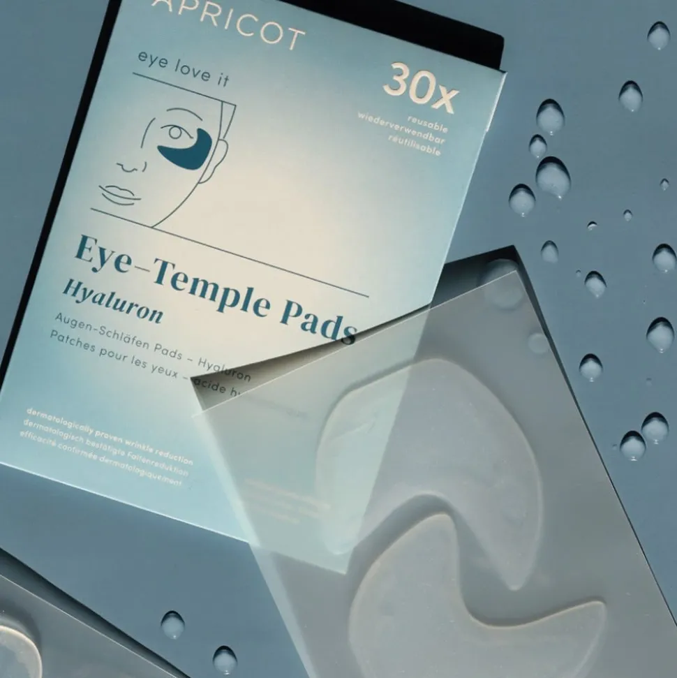 Apricot Wiederverwendbare Augen-Schläfen Pads mit Hyaluron