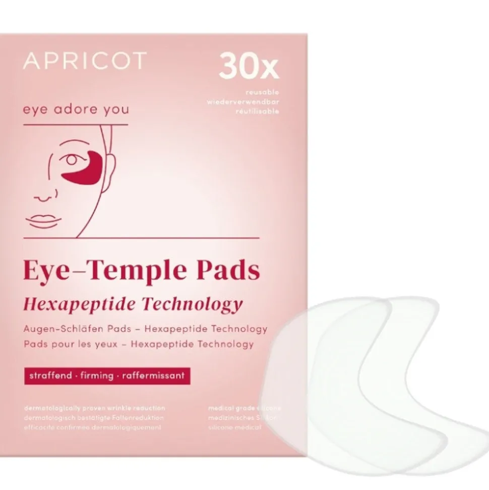 APRICOT Wiederverwendbare Augen-Schläfen Pads mit Hexapeptid-Technologie