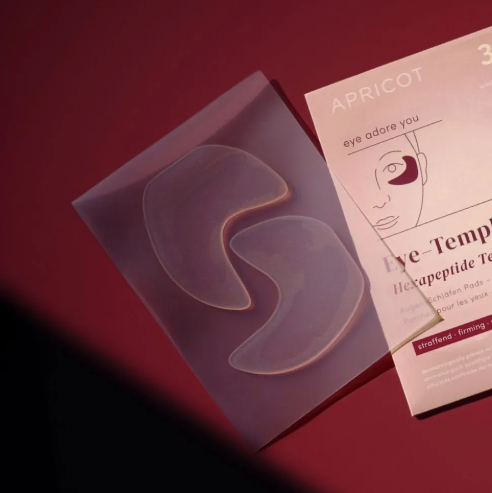 APRICOT Wiederverwendbare Augen-Schläfen Pads mit Hexapeptid-Technologie