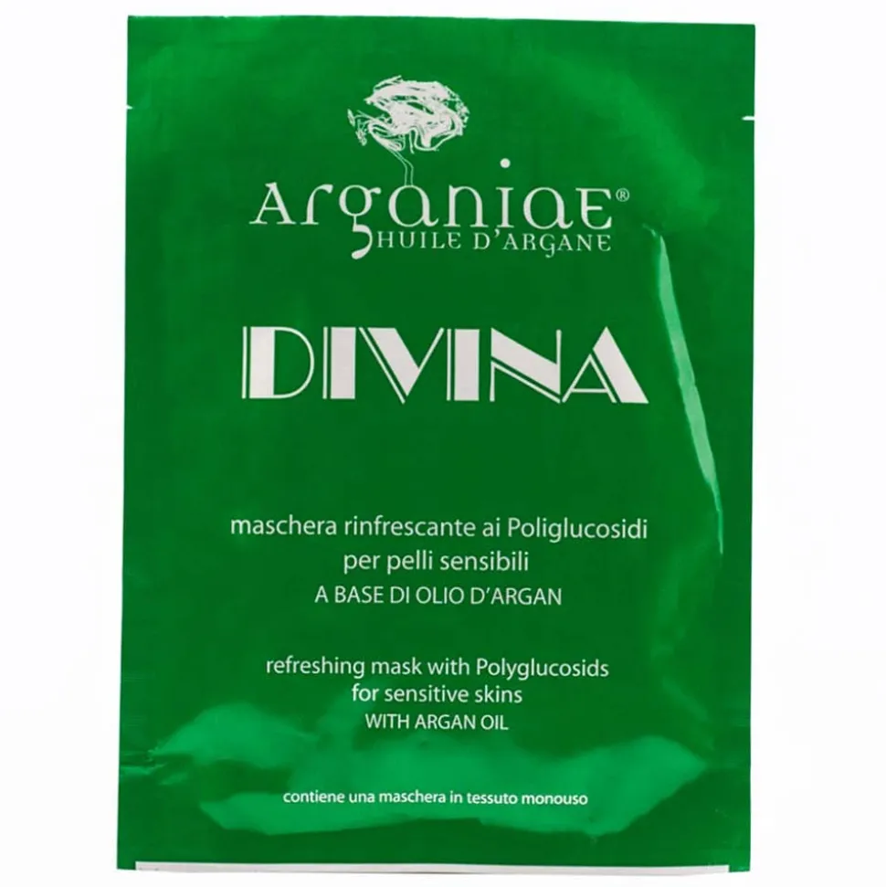 Arganiae Erfrischende Tuchmaske mit Polyglukosiden DIVINA