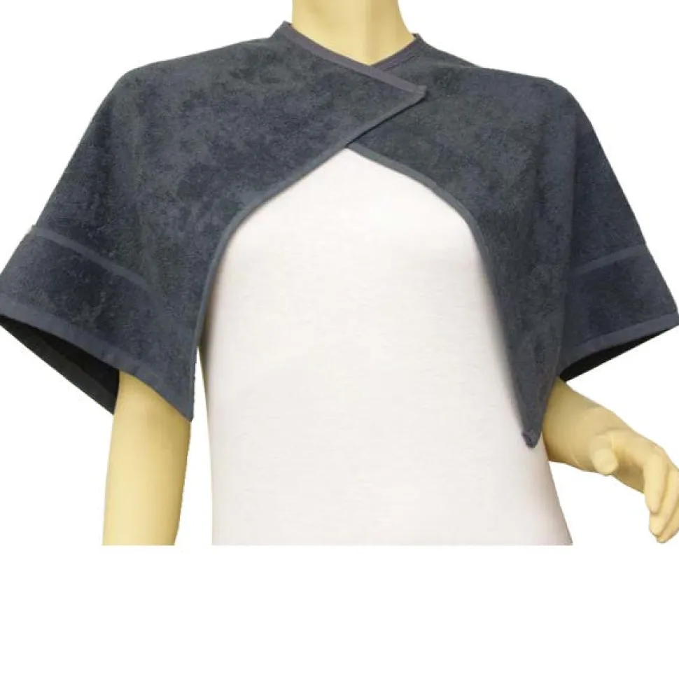 Beautytex Halsausschnitt-Handtuch Schwarz 50 x 90 cm