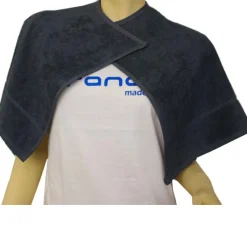 Beautytex Halsausschnitt-Handtuch Schwarz 50 x 90 cm