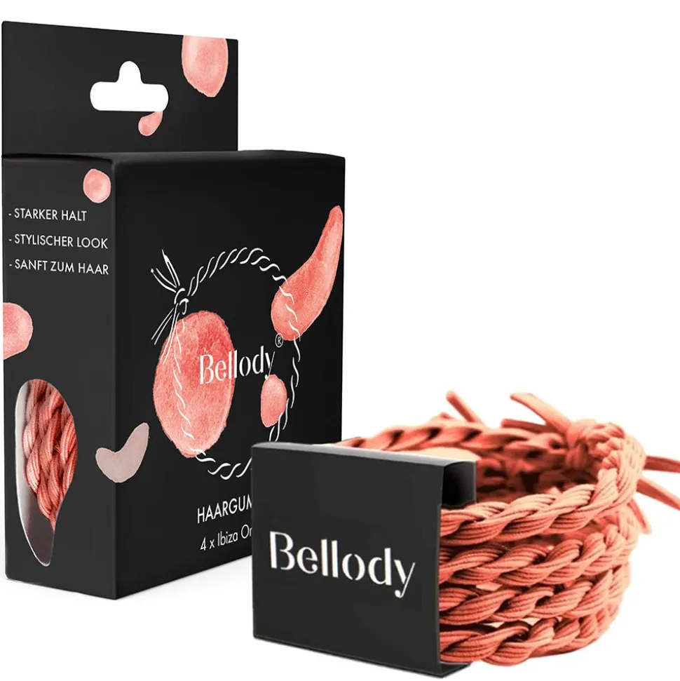 Bellody Original Haargummis Ibiza Orange 4 Stück