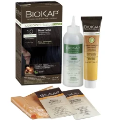 BIOKAP Haarfarbe Nutricolor Delicato Rapid Naturschwarz 1.0 135 ml