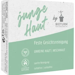 BIOTURM Feste Gesichtsreiningung junge Haut 50 g