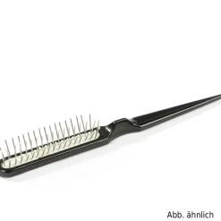 Braun & Wettberg Kunststoffbürste mit Toupiergriff, m. Noppen,rot