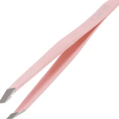 Canal Haarpinzette schräg hellrosa rostfrei 95 mm