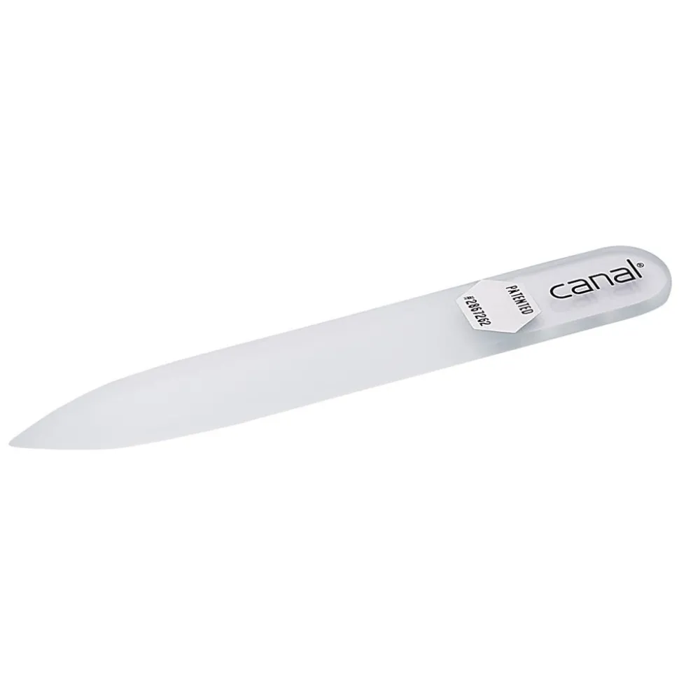 Canal Hartglasfeile farblos 80 mm