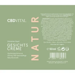 CBD VITAL CBD Creme für unreine Haut 50 ml
