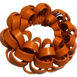 Cléoe Braided Scrunchie Pumpkin Orange