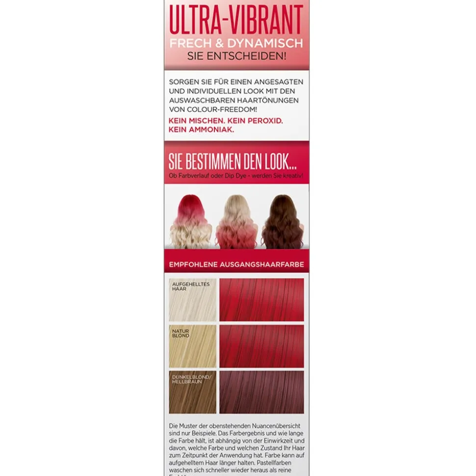 Colour Freedom Ultra Vibrant Crimson Red 150 ml