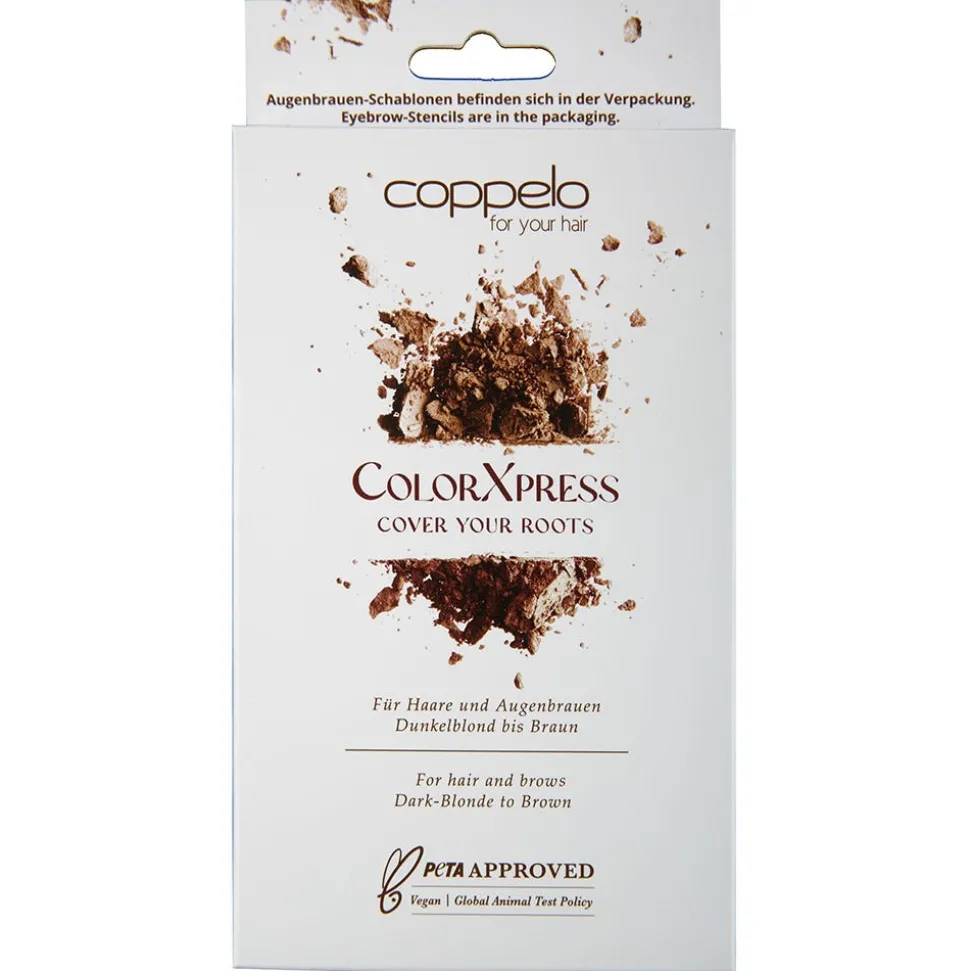 coppelo ColorXpress Grauhaarabdeckung Dunkelblond Braun Vegan
