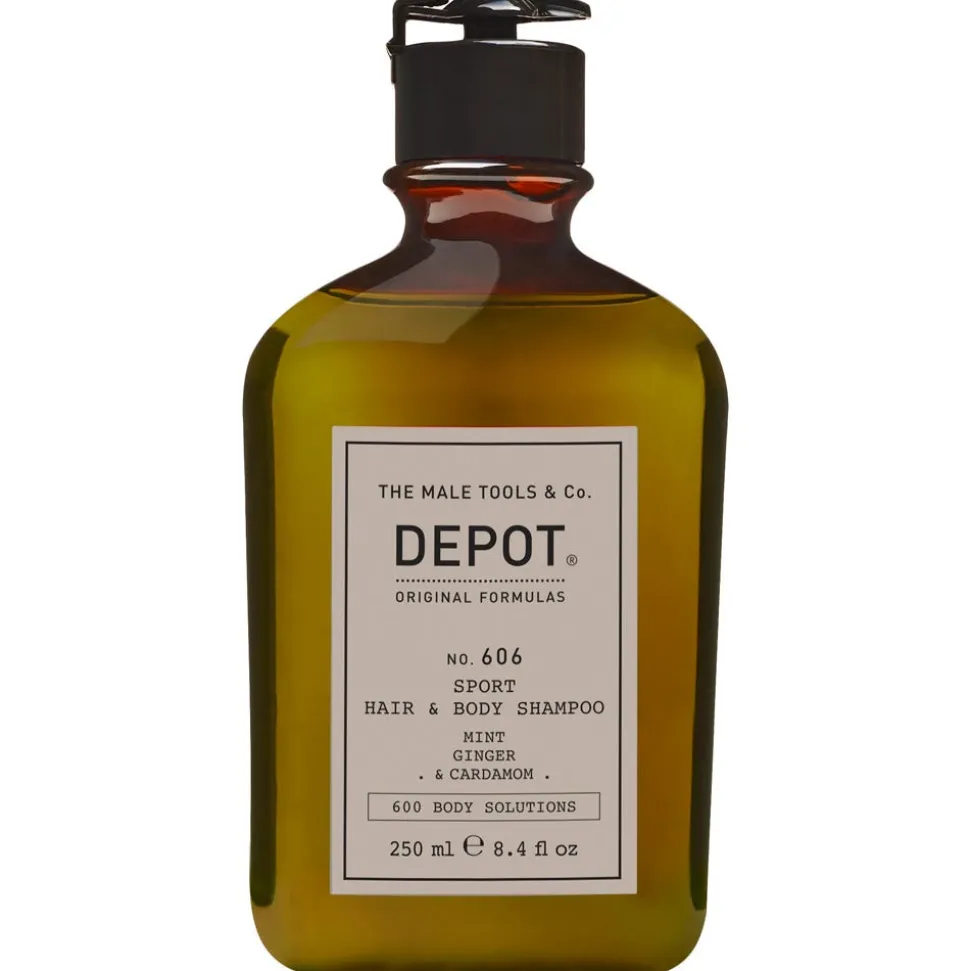 DEPOT 606 Sport Hair & Body Shampoo Mint, Ginger & Cardamom 250 ml