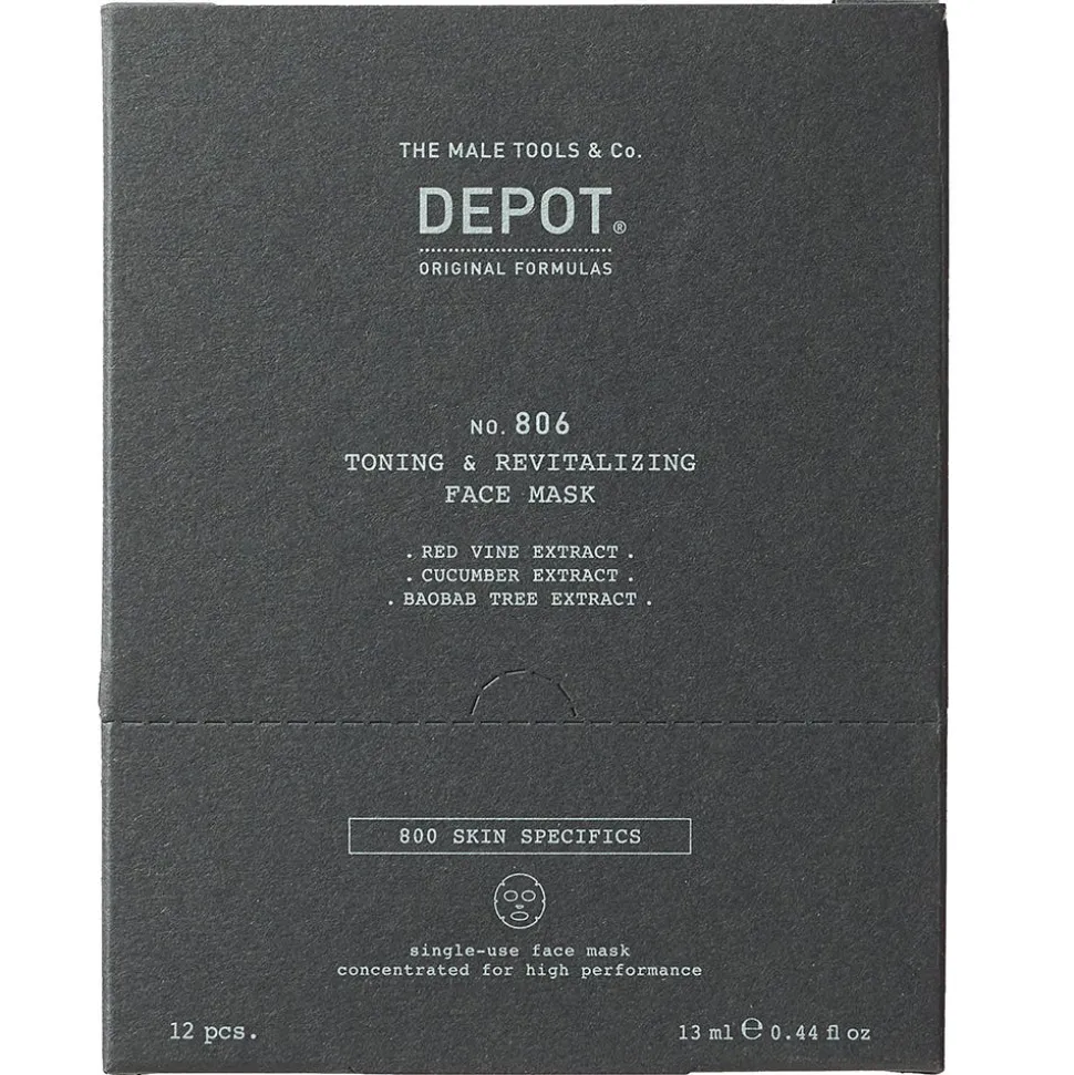 DEPOT 806 Toning & Revitalizing Face Mask Box 12 x 13 ml