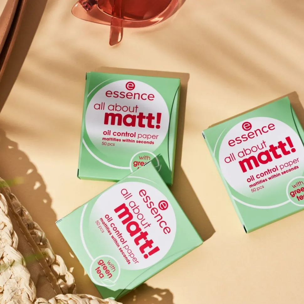 essence all about matt! oil control paper 12 g