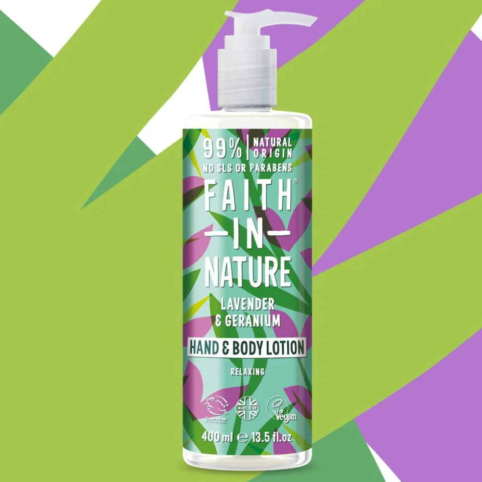 Faith in Nature Lavender Geranium Hand & Bodylotion 400 ml