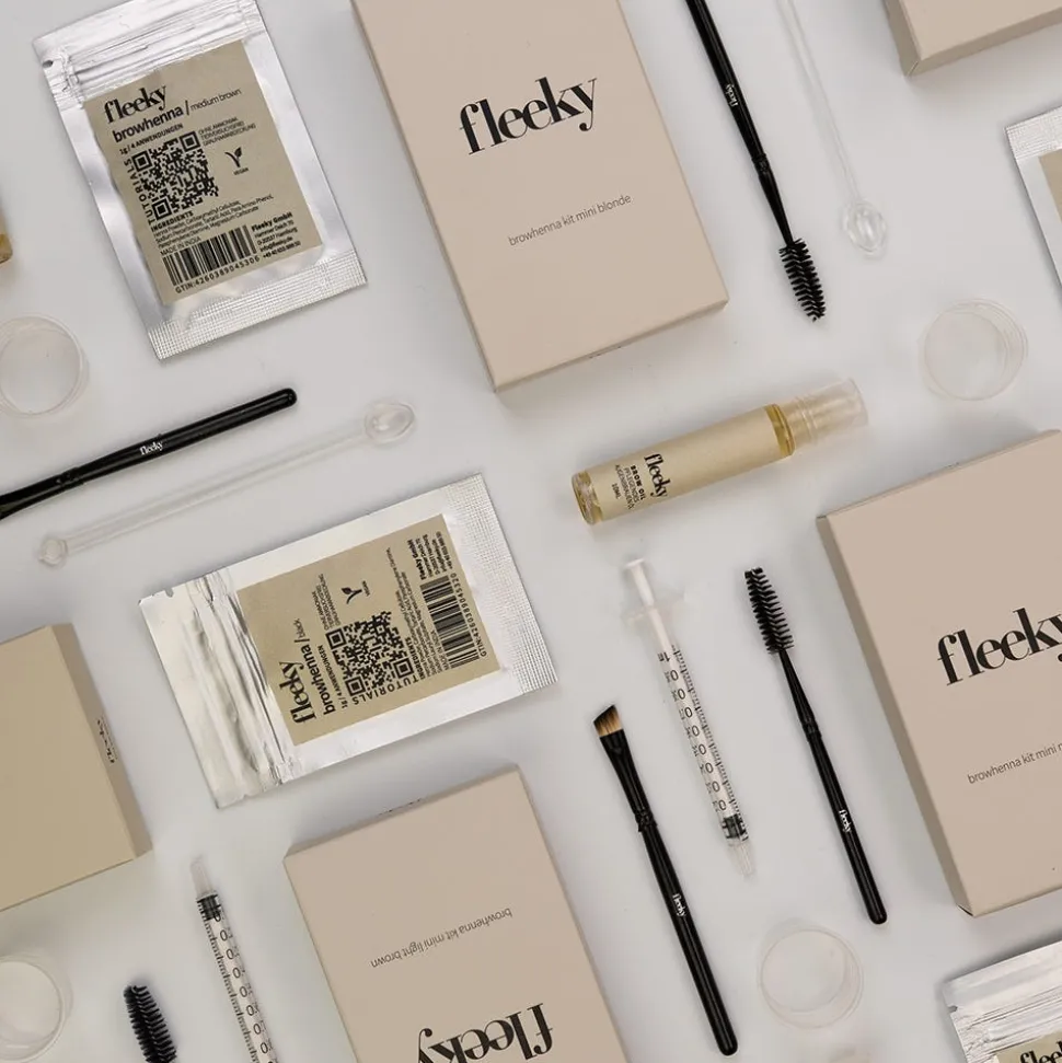 fleeky Browhenna Kit Mini Dark Brown
