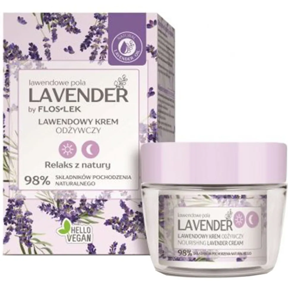 FLOSLEK Lavender-Pflegende Creme für Tag und Nacht 50 ml