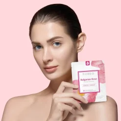 FOREO Sweden Farm To Face Collection Sheet Mask Bulgarian Rose 3 Stück