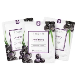 FOREO Sweden Farm To Face Collection Sheet Mask Acai Berry 3 Stück