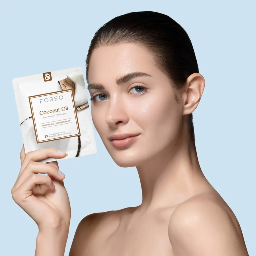 FOREO Sweden Farm To Face Collection Sheet Mask Coconut Oil 3 Stück