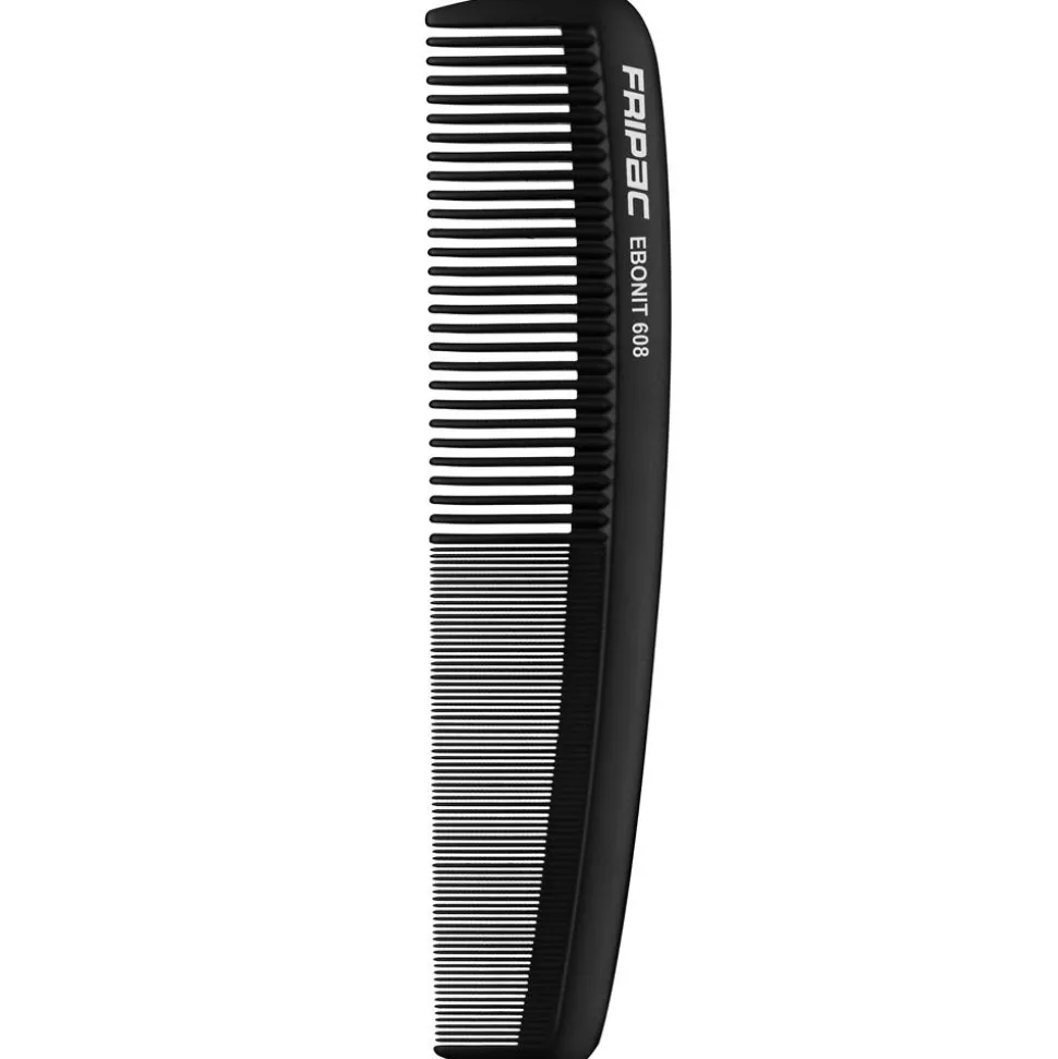 Fripac-Medis Matt Black 608 Damenkamm mittelgroß 20 cm