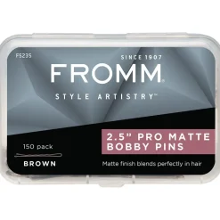 Fromm Essentials Haarklemmen Braun 2.5 Inch 150 Stück