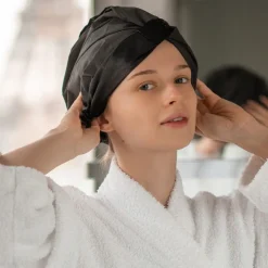 GLOV Hair Bonnet Hair Treatment Bonnet - Black