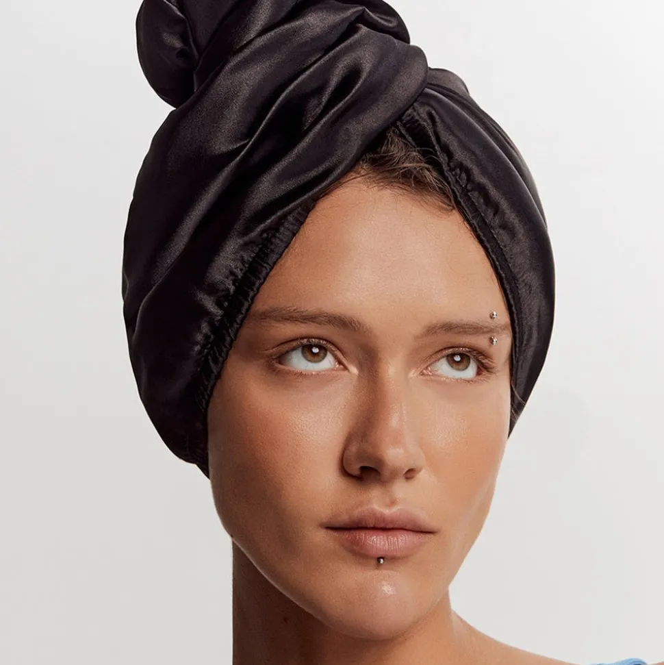 GLOV Hair Wrap Satin - Black