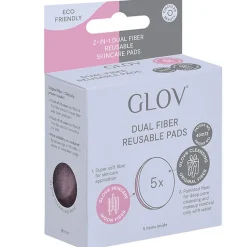 GLOV 2-In-1 Dual Fiber Reusable Skincare Pads