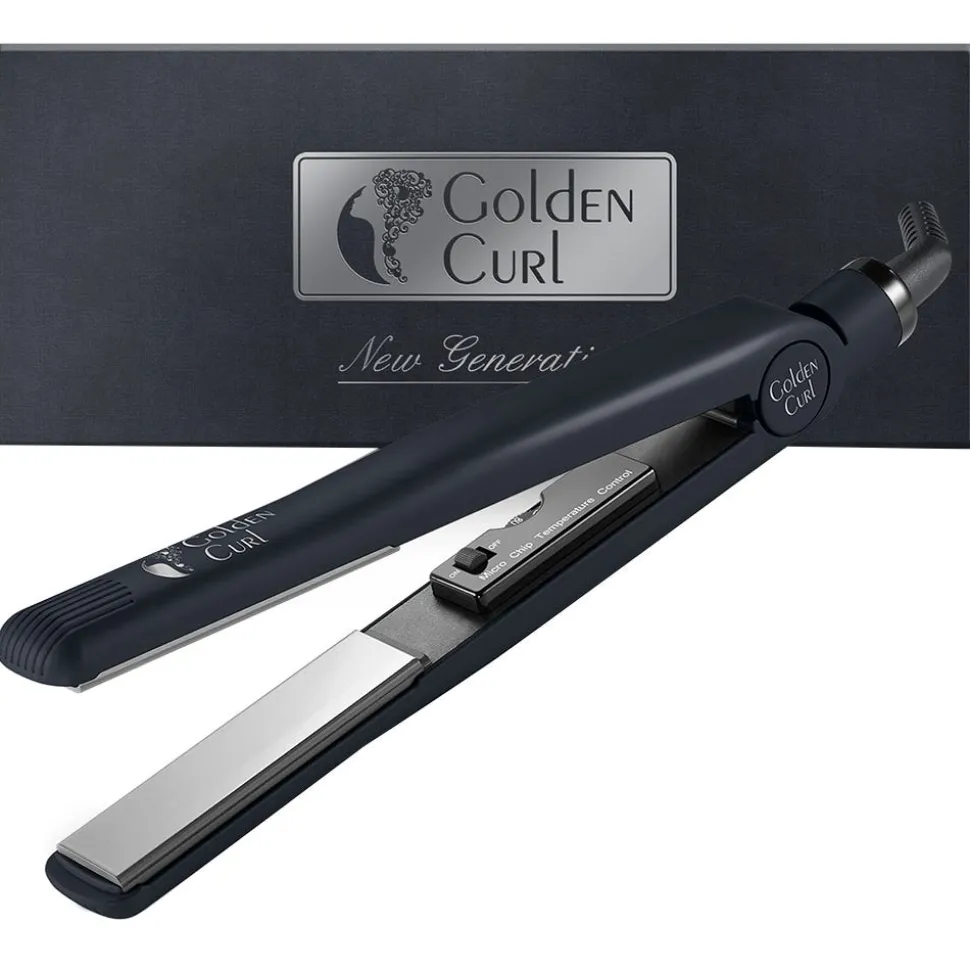 Golden Curl Tourmaline/Titanium Glätteisen (Silber)