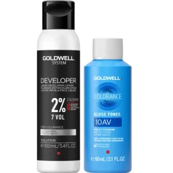 Goldwell Colorance Gloss Tones 10AV + System Entwickler 2% Bundle