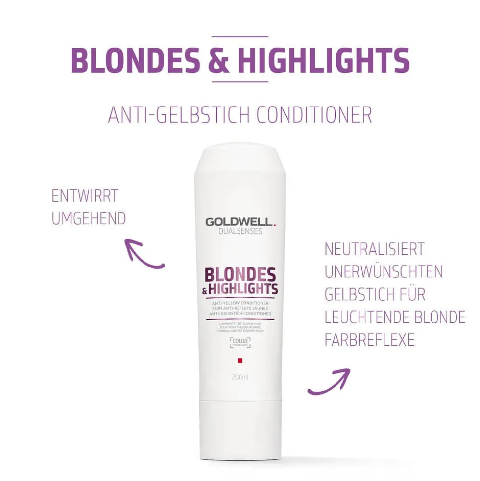 Goldwell Dualsenses Blondes & Highlights Anti-Yellow Conditioner 200 ml
