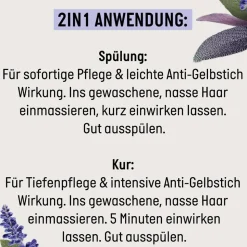 Guhl Silberglanz & Pflege 2 in 1 Anti-Gelbstich Kur 200 ml