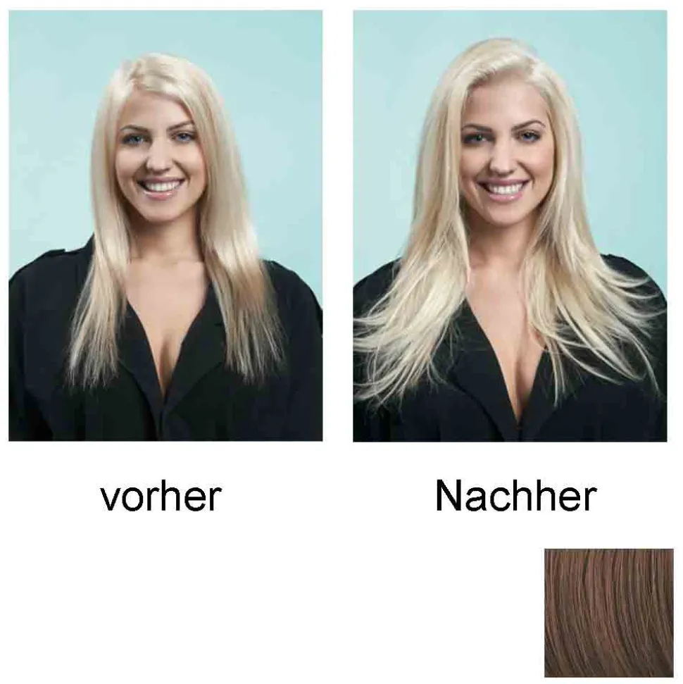 Hairdo Haarteil Clip in Straight Extension R10 Chestnut 55 cm