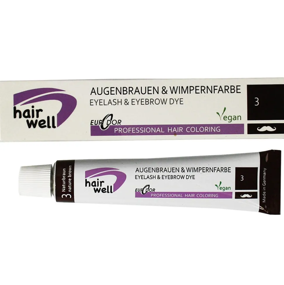 Hairwell Augenbrauen- und Wimpernfarbe Nr. 3 Braun 20 ml