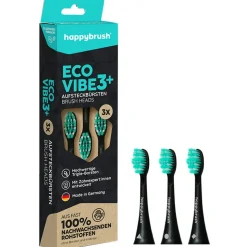 Happybrush Aufsteckbürsten V3+ (blackmint) 3 Stück