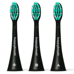 Happybrush Aufsteckbürsten V3+ (blackmint) 3 Stück
