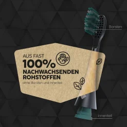 Happybrush Aufsteckbürsten V3+ (blackmint) 3 Stück