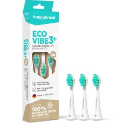 Happybrush Aufsteckbürsten V3+ (white) 3 Stück