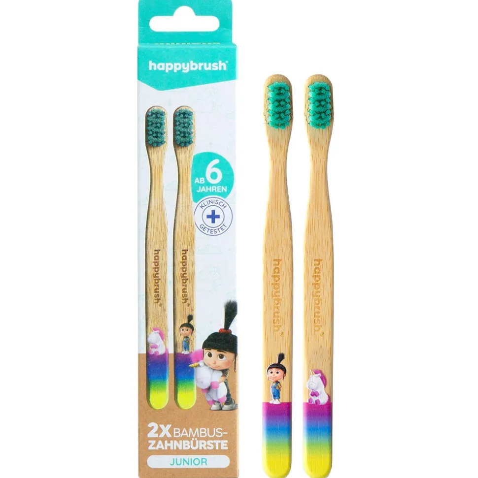 Happybrush Bambus Handzahnbürste Einhorn