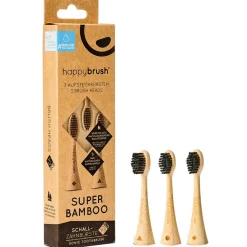 Happybrush ECO Vibe 3 Aufsteckbürsten Bambus