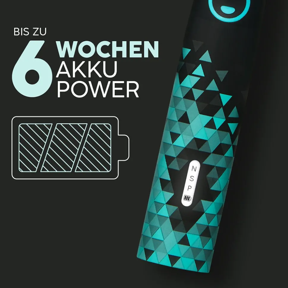 Happybrush ECO Vibe 3 Schwarz/Mint