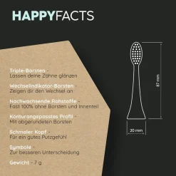 Happybrush ECO Vibe 3 Weiß/Mint