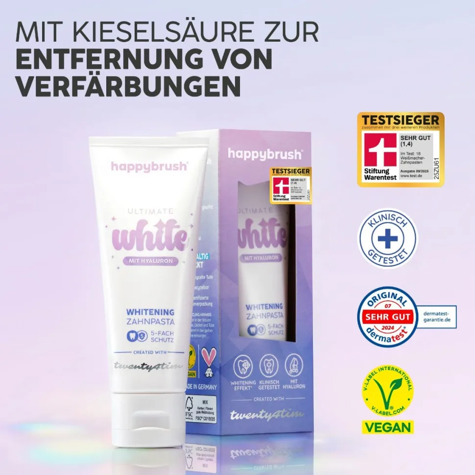 Happybrush Zahnpasta Ultimate White Twenty4Tim 75 ml
