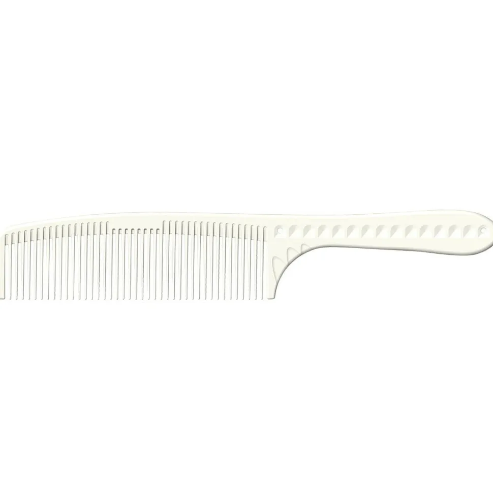 JRL Professional Barbering Comb 7.6" white