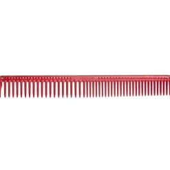 JRL Professional Long Round Tooth Cutting Comb 9" red