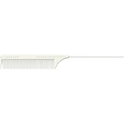 JRL Professional Pin Tail Comb 8.8" white
